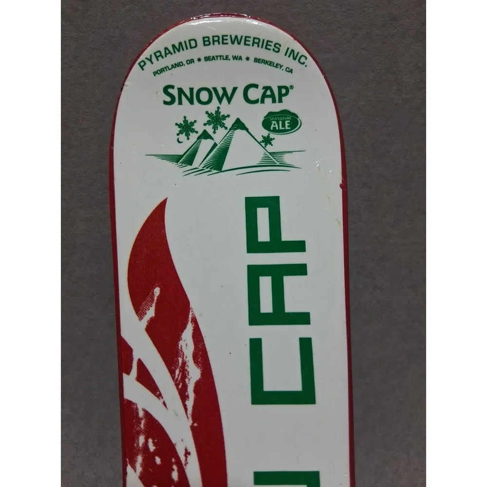 Vintage Pyramid Breweries Snow Cap beer tap handle Rare